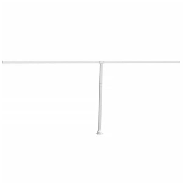 vidaXL Markisstolpar set vit 600x245 cm järn -  Markiser