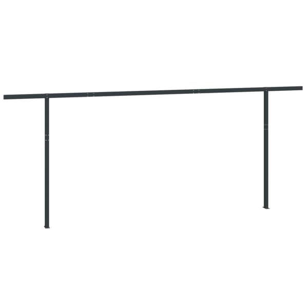 vidaXL Markisstolpar set antracit 600x245 cm järn - Markiser