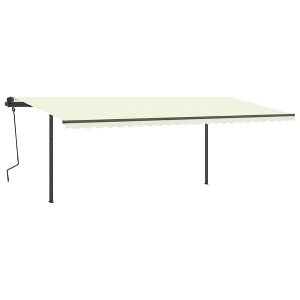 vidaXL Markisstolpar set antracit 600x245 cm järn - Markiser