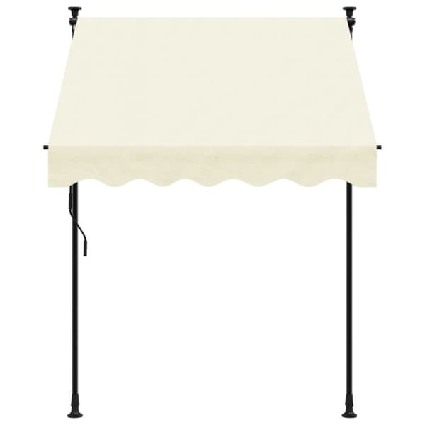 vidaXL Sisäänkelattava markiisi kerma 150x150 cm kangas ja teräs -  Markiisit