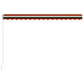 Miniatyrbild 6 av 8: The Living Store Markis manuellt infällbar 450x300 cm orange och brun -  Markiser