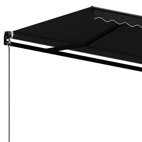 The Living Store Markis manuellt infällbar 400x350 cm antracit - Markiser