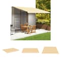 Miniatyrbillede 1 af 7: The Living Store udskiftningsdug til markise 5x3,5 m gul og hvid -  Markiser
