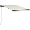 Miniatyrbillede 3 af 10: The Living Store foldemarkise automatisk betjening 300x250 cm cremefarvet -  Markiser