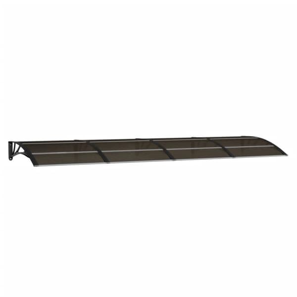 The Living Store Entrétak svart 150x100 cm polykarbonat - Markiser