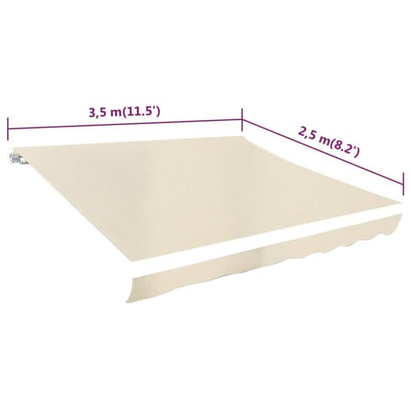 The Living Store Markiisikangas kerma 350x250 cm -  Markiisit