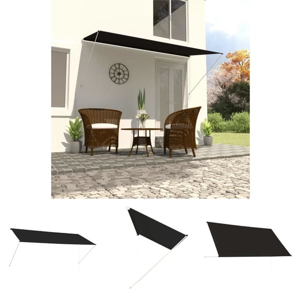 The Living Store Markis 300x150 cm antracit -  Markiser