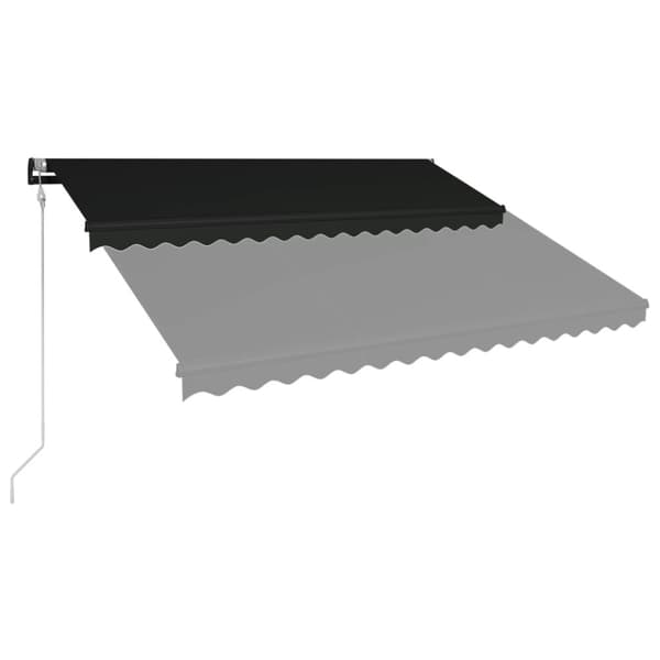 The Living Store Markis automatiskt infällbar 400x300 cm antracit - Markiser