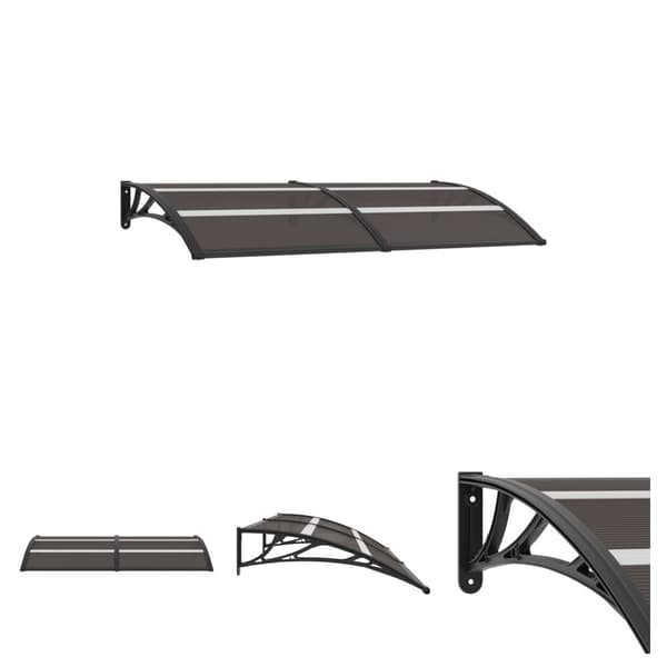 The Living Store Entrétak svart 200x80 cm PC - Markiser