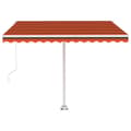 Miniatyrbild 7 av 11: The Living Store Fristående markis manuell 300x250 cm orange/brun -  Markiser