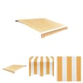 Miniatyrbild 1 av 6: The Living Store Markisduk solros 6 x 3 m gul & vit (utan ram) -  Markiser