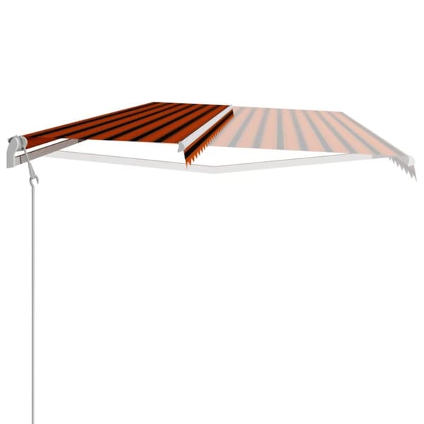 The Living Store Markis automatiskt infällbar 600x300 cm orange och brun -  Markiser