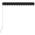Miniatyrbild 6 av 11: The Living Store Markis manuellt infällbar med vindsensor & LED 350x250 cm antracit -  Markiser