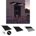 Miniatyrbild 1 av 11: The Living Store Markis manuellt infällbar med vindsensor & LED 350x250 cm antracit -  Markiser