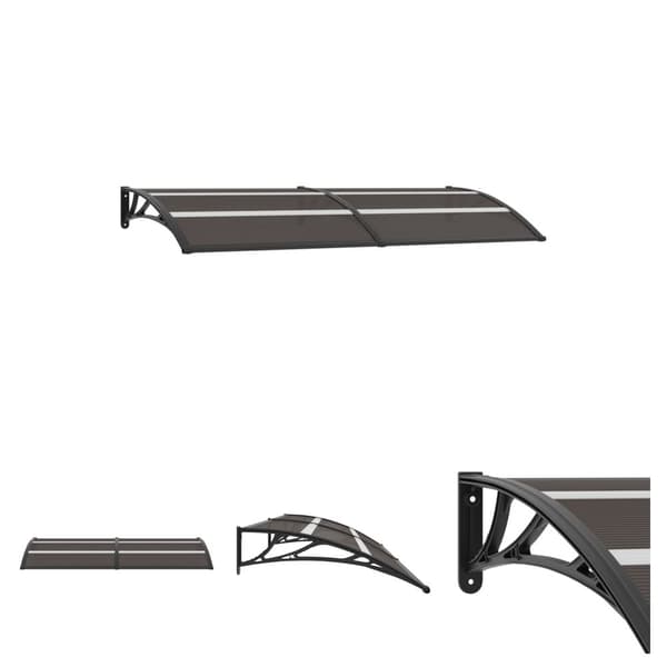 The Living Store Entrétak svart 240x80 cm PC - Markiser