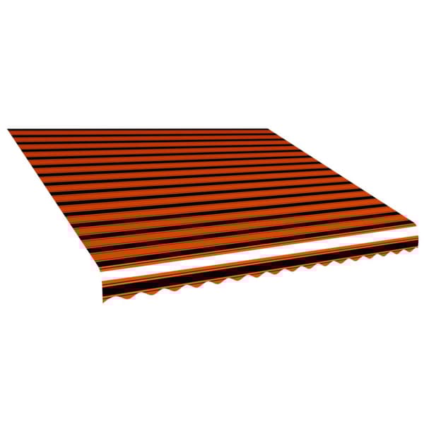 The Living Store markisedug 400x300 cm kanvas orange og brun - Markiser