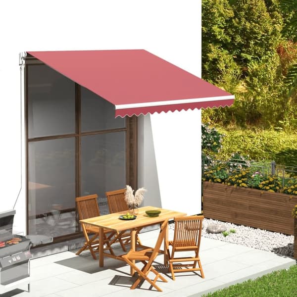 The Living Store udskiftningsdug til markise 3x2,5 m bordeauxfarvet - Markiser