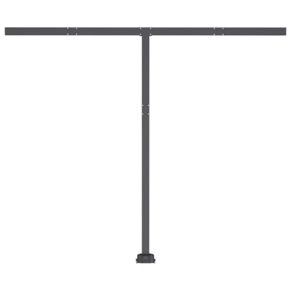 The Living Store Vapaasti seisova sisäänkelattava markiisi 350x250 cm sinivalk. -  Markiisit