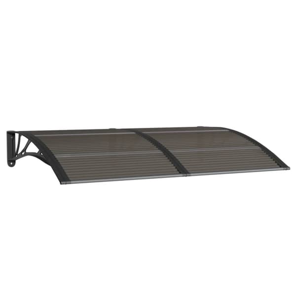 The Living Store Entrétak svart 150x100 cm polykarbonat - Markiser