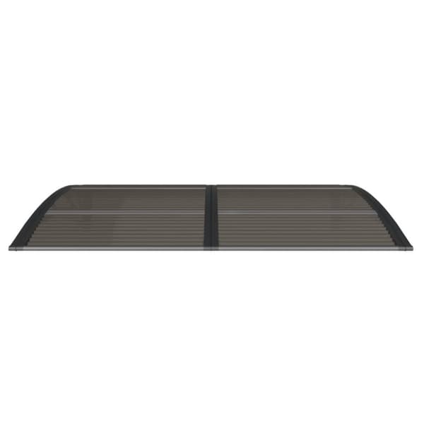 The Living Store Entrétak svart 150x100 cm polykarbonat - Markiser