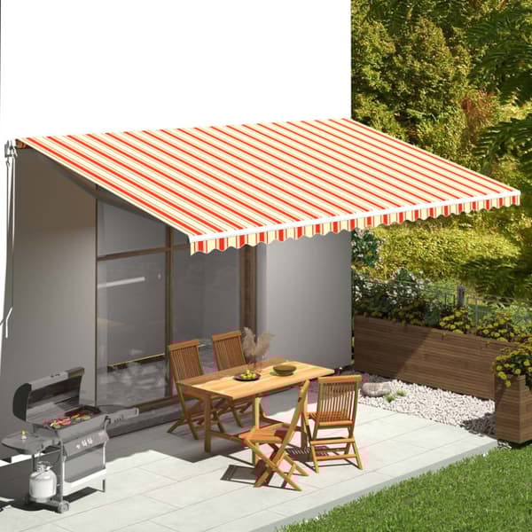 The Living Store Markisväv gul och orange 6x3 m - Markiser
