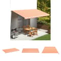 Miniatyrbild 1 av 7: The Living Store Markisväv gul och orange 6x3 m -  Markiser
