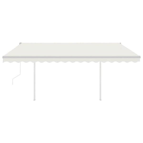 The Living Store Automaattisesti kelattava markiisi tolpilla 4x3,5m kerma - Markiisit