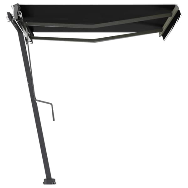 The Living Store Fristående markis automatisk 350x250 cm antracit - Markiser