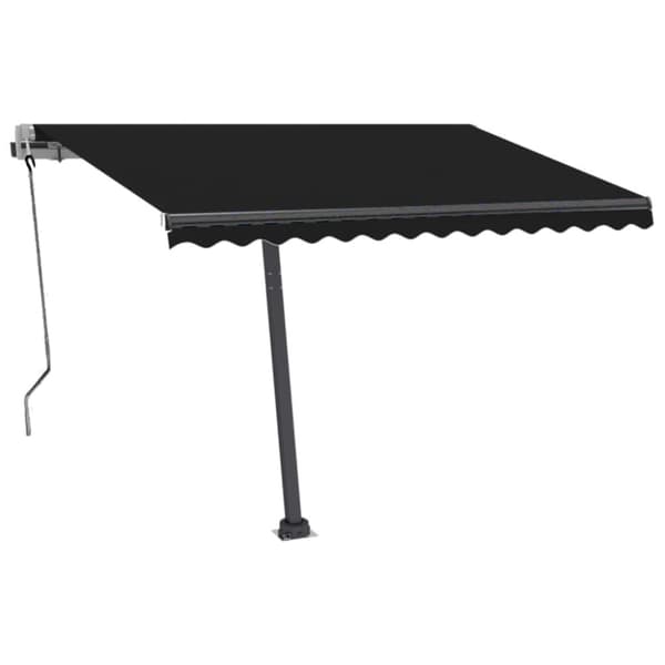 The Living Store Fristående markis automatisk 350x250 cm antracit - Markiser