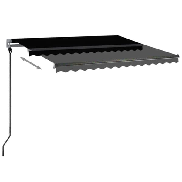 The Living Store Fristående markis automatisk 350x250 cm antracit - Markiser