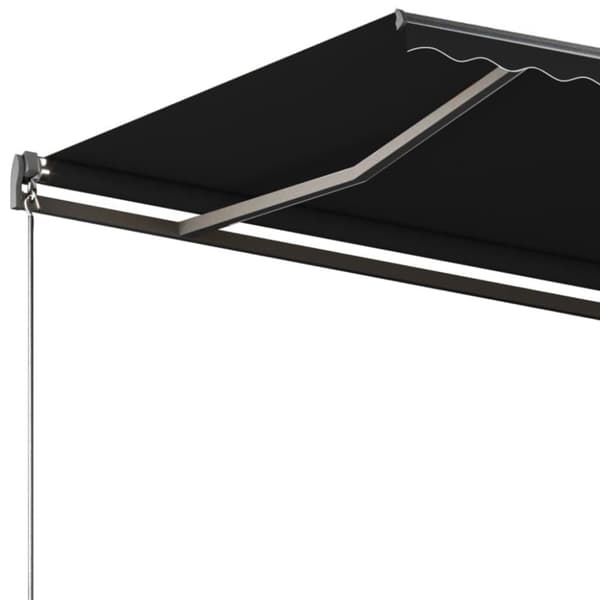 The Living Store Fristående markis automatisk 350x250 cm antracit - Markiser