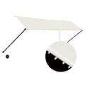 Miniatyrbild 3 av 10: The Living Store Markis med LED 350x150 cm gräddvit -  Markiser