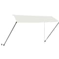 Miniatyrbild 5 av 10: The Living Store Markis med LED 350x150 cm gräddvit -  Markiser