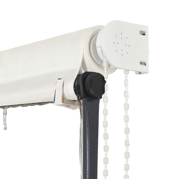 The Living Store Markis med LED 350x150 cm gräddvit -  Markiser