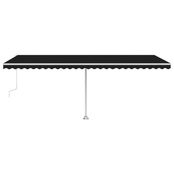 The Living Store Vapaasti seisova sisäänkelattava markiisi 600x300cm antrasiitti - Markiisit