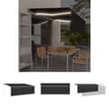 Miniatyrbild 1 av 9: The Living Store Automatisk markis med vindsensor rullgardin LED 4x3 m antracit -  Markiser