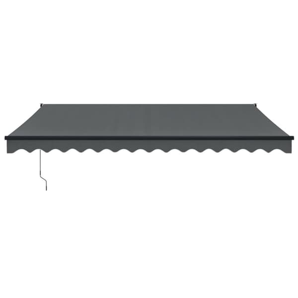 The Living Store Sisäänkelattava markiisi antrasiitti 4x3 m kangas/alumiini - Markiisit