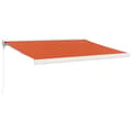 Miniatyrbillede 3 af 10: The Living Store foldemarkise 3x2,5 m stof og aluminium orange og brun -  Markiser