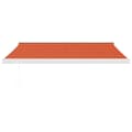Miniatyrbillede 4 af 10: The Living Store foldemarkise 3x2,5 m stof og aluminium orange og brun -  Markiser