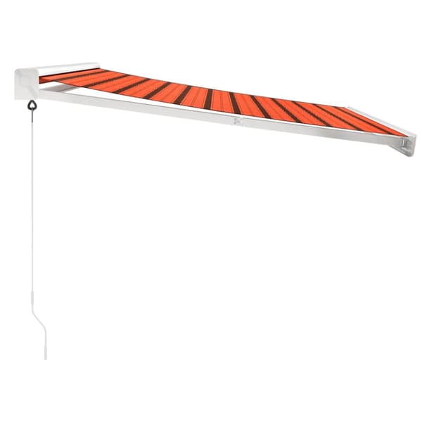 The Living Store foldemarkise 3x2,5 m stof og aluminium orange og brun -  Markiser
