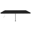 Miniatyrbild 3 av 11: The Living Store Automatisk markis med vindsensor & LED 500x300 cm antracit -  Markiser
