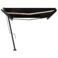 Miniatyrbild 5 av 11: The Living Store Automatisk markis med vindsensor & LED 500x300 cm antracit -  Markiser