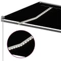 Miniatyrbild 7 av 11: The Living Store Automatisk markis med vindsensor & LED 500x300 cm antracit -  Markiser