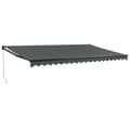 Miniatyrbild 3 av 10: The Living Store Markis infällbar antracit 5x3 m tyg&aluminium -  Markiser