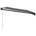 Miniatyrbild 5 av 10: The Living Store Markis infällbar antracit 5x3 m tyg&aluminium -  Markiser