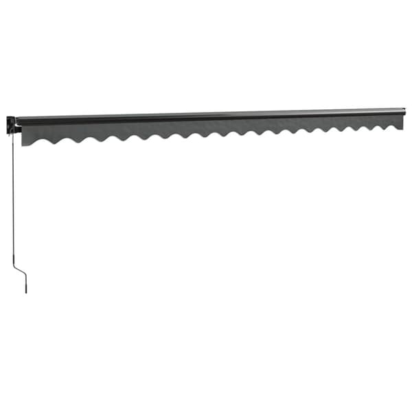 The Living Store Markis infällbar antracit 5x3 m tyg&aluminium - Markiser