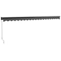 Miniatyrbild 7 av 10: The Living Store Markis infällbar antracit 5x3 m tyg&aluminium -  Markiser