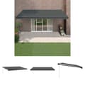 Miniatyrbild 1 av 10: The Living Store Markis infällbar antracit 5x3 m tyg&aluminium -  Markiser