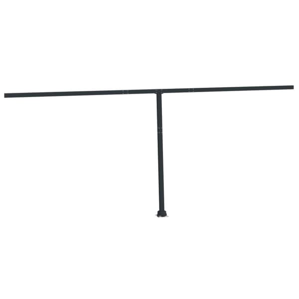 The Living Store Markiisin tolppasarja antrasiitti 600x245 cm rauta -  Markiisit