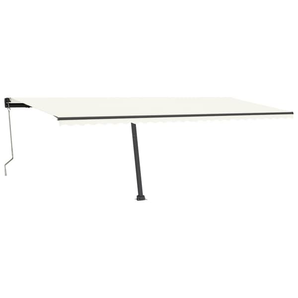 The Living Store Markiisin tolppasarja antrasiitti 600x245 cm rauta - Markiisit